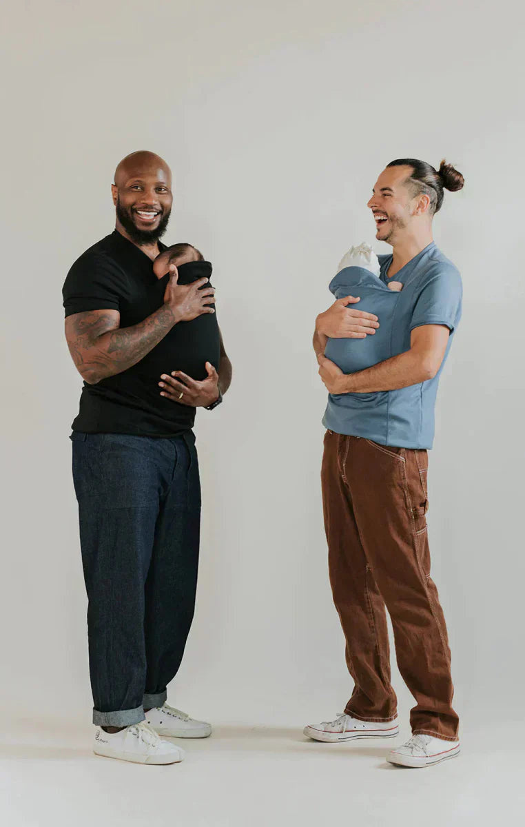 Functional Baby Carrier T-shirt in Black or Grey 1