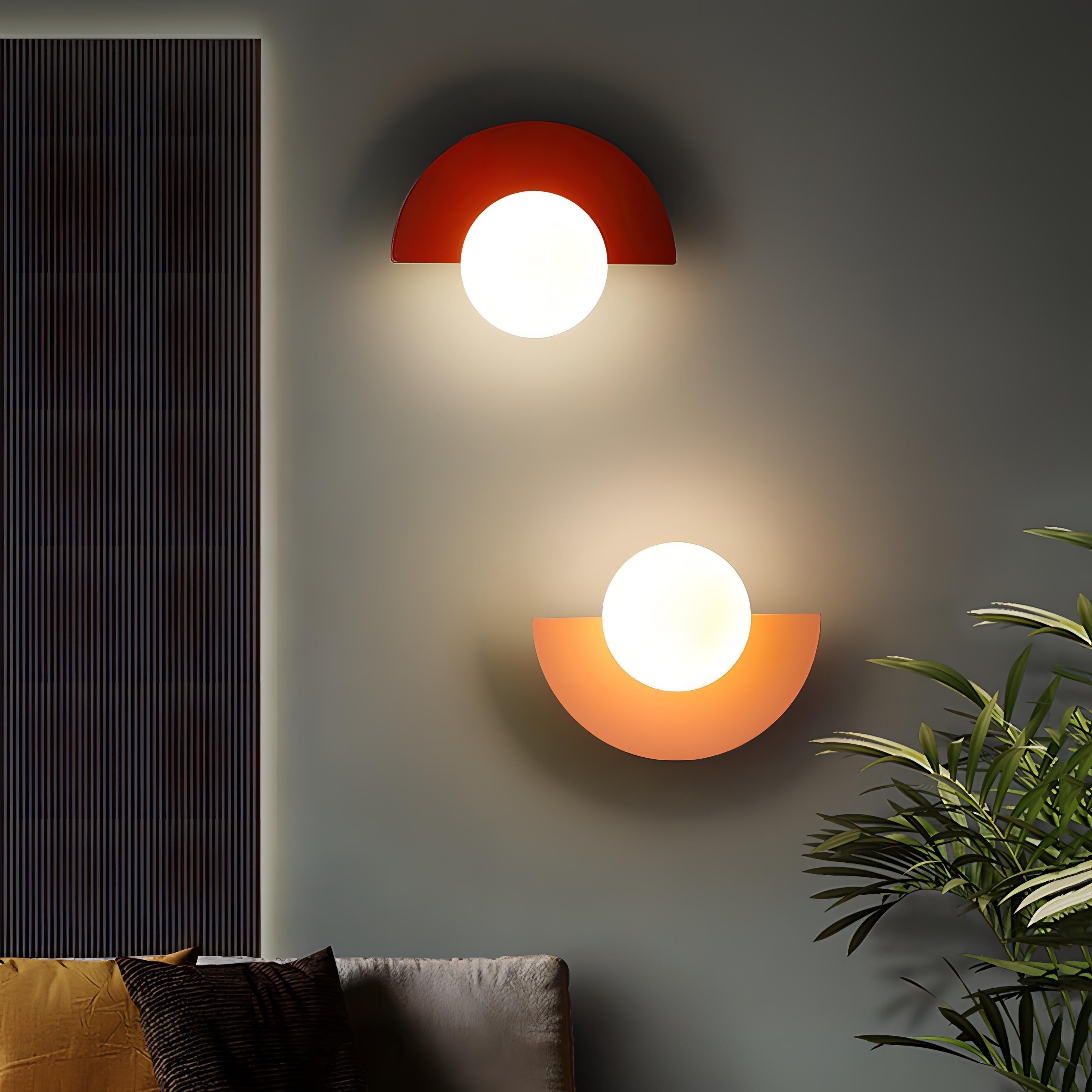 Scandinavian Semi-Circle Wall Lamp 1