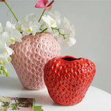 Strawberry Ceramic Vase for Table Decor 1