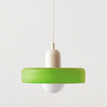 Bauhaus Glass Pendant Light with Ring Shade 22