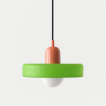 Bauhaus Glass Pendant Light with Ring Shade 25