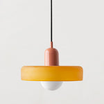 Bauhaus Glass Pendant Light with Ring Shade 27