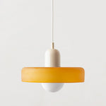 Bauhaus Glass Pendant Light with Ring Shade 29