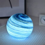 Glass Sphere Table Lamp with Swirl Design 2