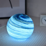 Glass Sphere Table Lamp with Swirl Design 2