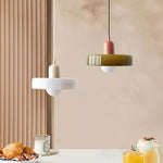 Bauhaus Glass Pendant Light with Ring Shade 2