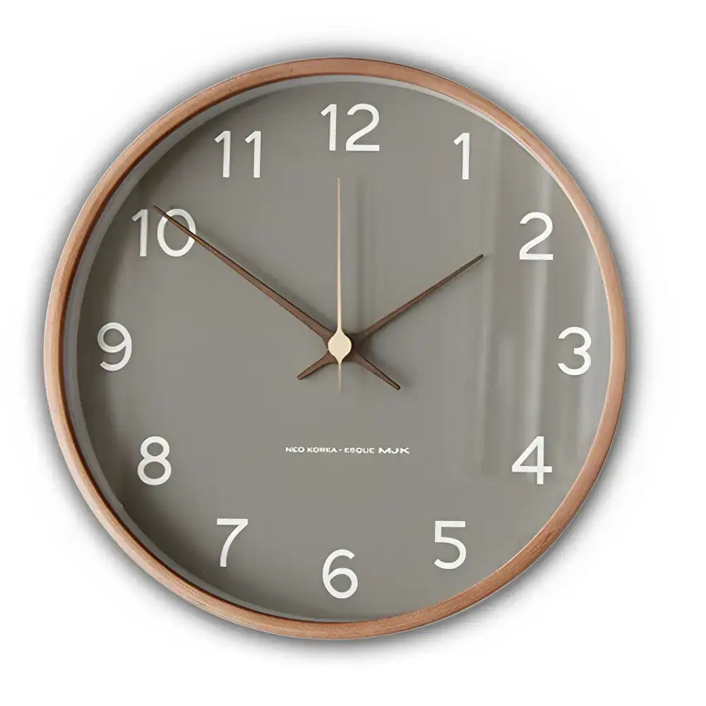 Minimalist Wood Frame Wall Clock 2