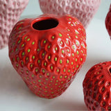 Strawberry Ceramic Vase for Table Decor 2
