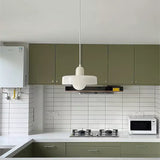 Bauhaus Glass Pendant Light with Ring Shade 3