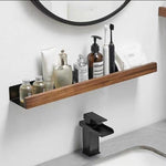 Wooden Bathroom Shelf No-Drill Installation 3