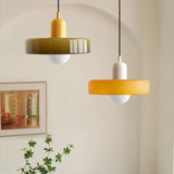 Bauhaus Glass Pendant Light with Ring Shade 41