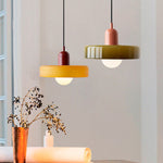 Bauhaus Glass Pendant Light with Ring Shade 43