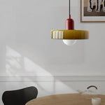 Bauhaus Glass Pendant Light with Ring Shade 46