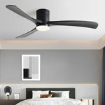 Minimalist Ceiling Fan Light with Wooden Blades 4