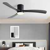 Minimalist Ceiling Fan Light with Wooden Blades 4