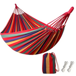 Striped Fabric Hammock for Outdoor Relaxation 5
