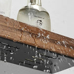 Wooden Bathroom Shelf No-Drill Installation 5