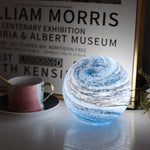 Glass Sphere Table Lamp with Swirl Design 5