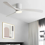 Minimalist Ceiling Fan Light with Wooden Blades 5