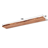 Acacia Wood Wall Shelf with Industrial Design 6