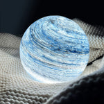 Glass Sphere Table Lamp with Swirl Design 6