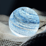 Glass Sphere Table Lamp with Swirl Design 6