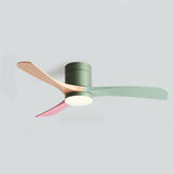 Minimalist Ceiling Fan Light with Wooden Blades 6