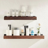 Wooden Bathroom Shelf No-Drill Installation 6