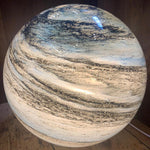 Glass Sphere Table Lamp with Swirl Design 7