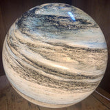 Glass Sphere Table Lamp with Swirl Design 7