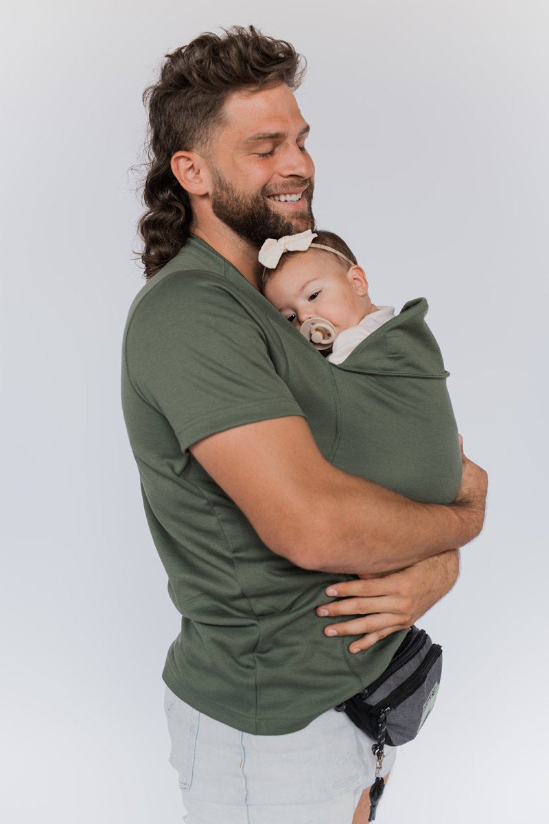 Functional Baby Carrier T-shirt in Black or Grey 7