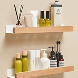 Wooden Bathroom Shelf No-Drill Installation 7