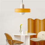 Bauhaus Glass Pendant Light with Ring Shade 7