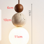 Minimalist Spherical Pendant Light with Natural Accents 8