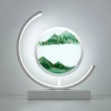 LED Sand Art Table Lamp with Circular Frame 9