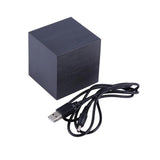 Klyra | Digital LED Alarm Clock Wooden Cube Design Modern Desk Clock with Smart Functions