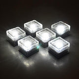 Aveloir | Solar Powered Glass Cube Light with Water Ripple LED Pattern for Garden and Patio