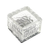 Aveloir | Solar Powered Glass Cube Light with Water Ripple LED Pattern for Garden and Patio