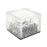 Aveloir | Solar Powered Glass Cube Light with Water Ripple LED Pattern for Garden and Patio