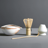 Gure | Japanese Matcha Set in Natural Bamboo and Ceramic with Chasen, Chashaku and Matcha Bowl