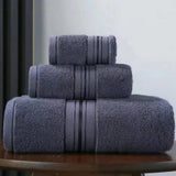 Torak | Egyptian Cotton Towel Set with Bath Towel, Hand Towel and Wash Glove for Bathroom and Spa