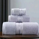 Torak | Egyptian Cotton Towel Set with Bath Towel, Hand Towel and Wash Glove for Bathroom and Spa