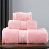 Torak | Egyptian Cotton Towel Set with Bath Towel, Hand Towel and Wash Glove for Bathroom and Spa