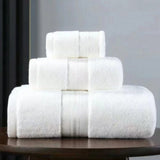 Torak | Egyptian Cotton Towel Set with Bath Towel, Hand Towel and Wash Glove for Bathroom and Spa