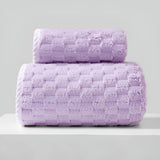 Rulo | Lightweight Quick-Dry Fleece Towel Set of 2 for Bathroom, Gym and Summer Use