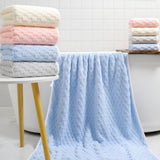 Rulo | Lightweight Quick-Dry Fleece Towel Set of 2 for Bathroom, Gym and Summer Use