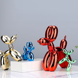 Orlenae | Metallic Resin Balloon Dog Statue in Seven Colours and Four Sizes for Living Room and Office