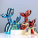 Orlenae | Metallic Resin Balloon Dog Statue in Seven Colours and Four Sizes for Living Room and Office