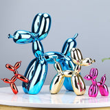 Orlenae | Metallic Resin Balloon Dog Statue in Seven Colours and Four Sizes for Living Room and Office