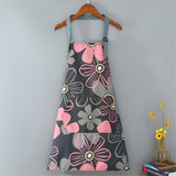 Tano | Floral Coated Cotton Apron with Adjustable Strap and Front Pocket for Kitchen and Garden
